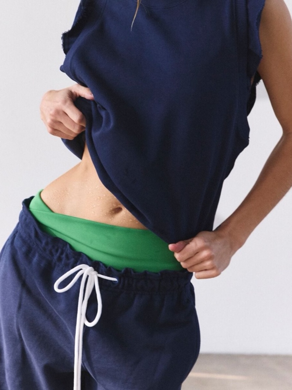 FP FLUTTER CROPPED JOGGER IN MIDNIGHT NAVY